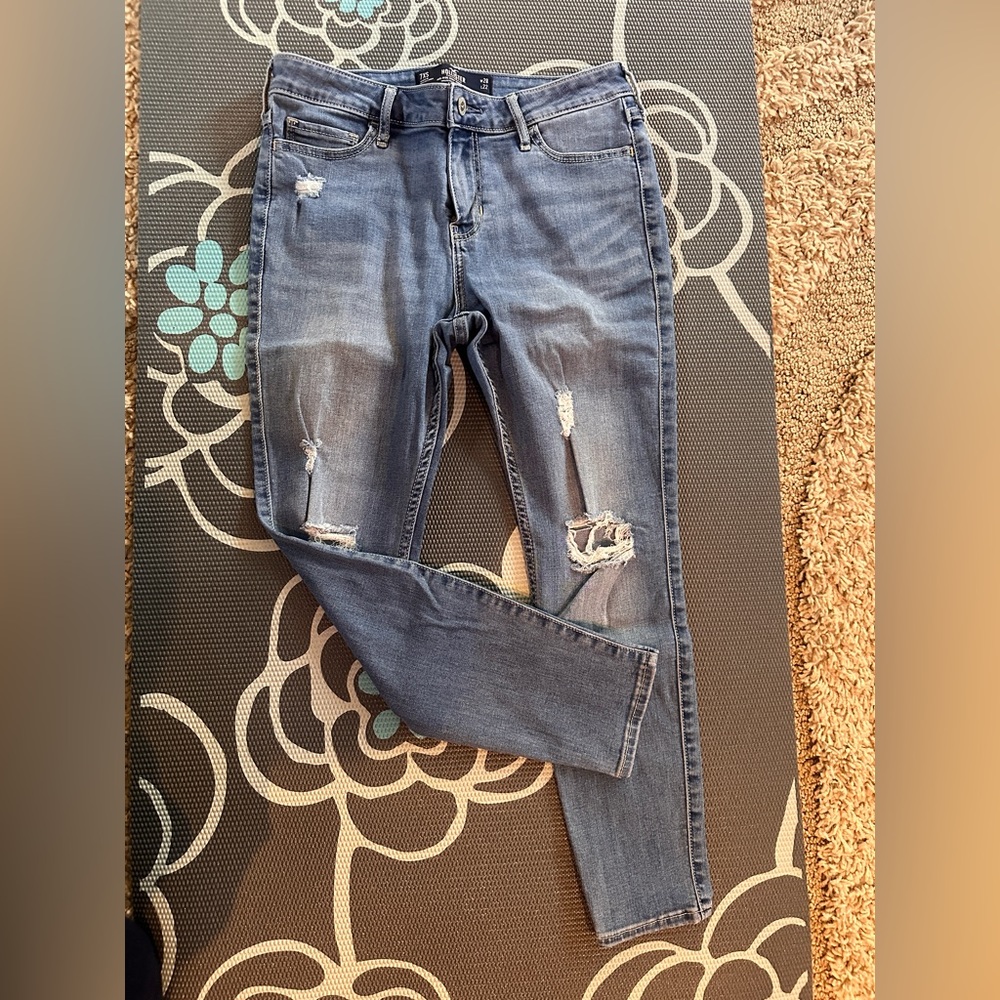 🌺Hollister mid rise,crop,super skinny jeans🌺
